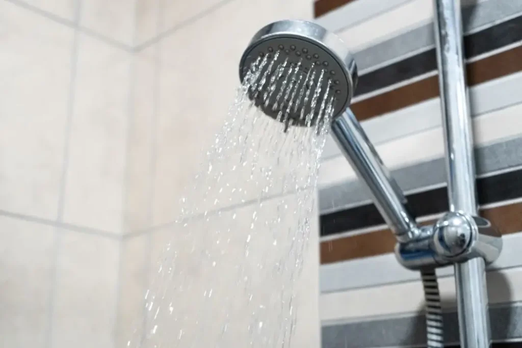 Close up of shower head