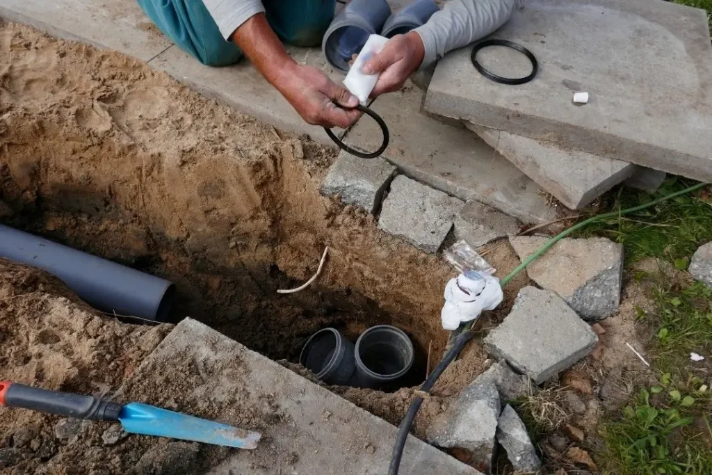 Installing new pipes