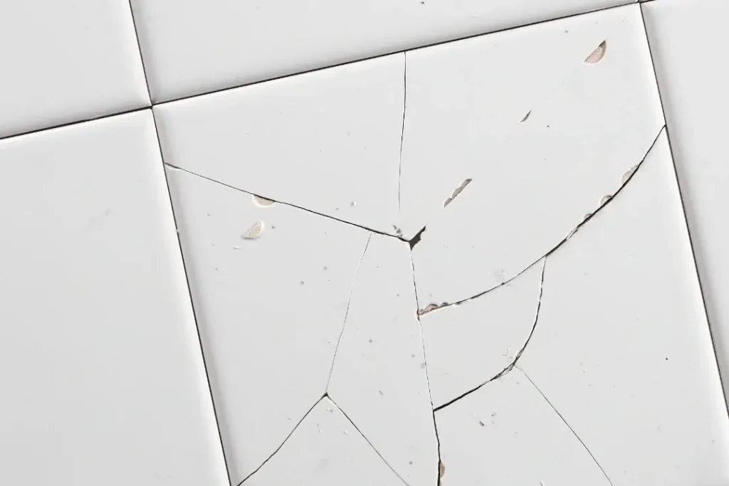 crack in floor tile