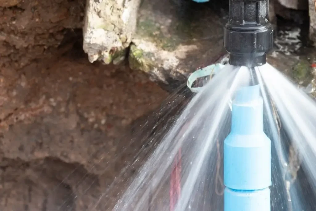 burst water main